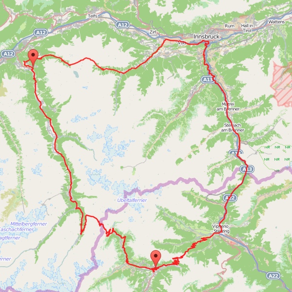 Oetztal - Karte